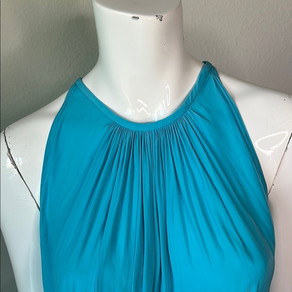 Ramy Brook Summer Sleeveless Turquoise Mini Dress size M - Picture 3 of 10